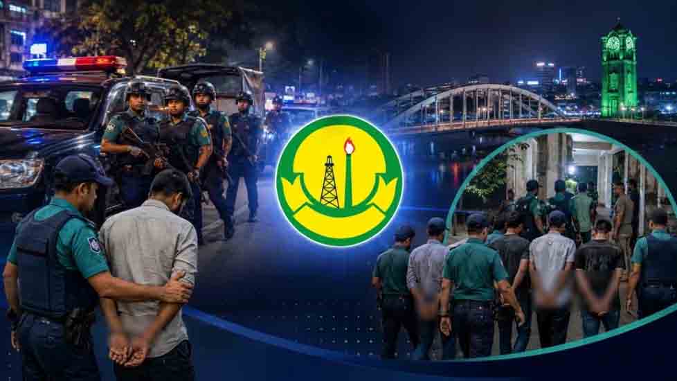 সিলেটে পুলিশের ৫ ঘন্টার চিরুনী অভিযানে গ্রে প্তা র- ৩৬