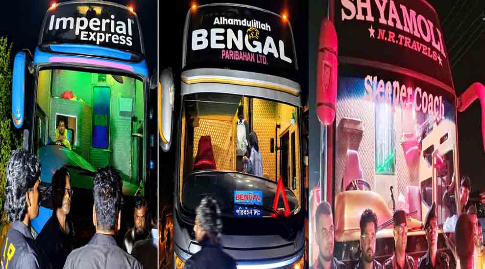 সিলেটে বে প রো য়া স্লিপার কোচ, ফের জরিমানা