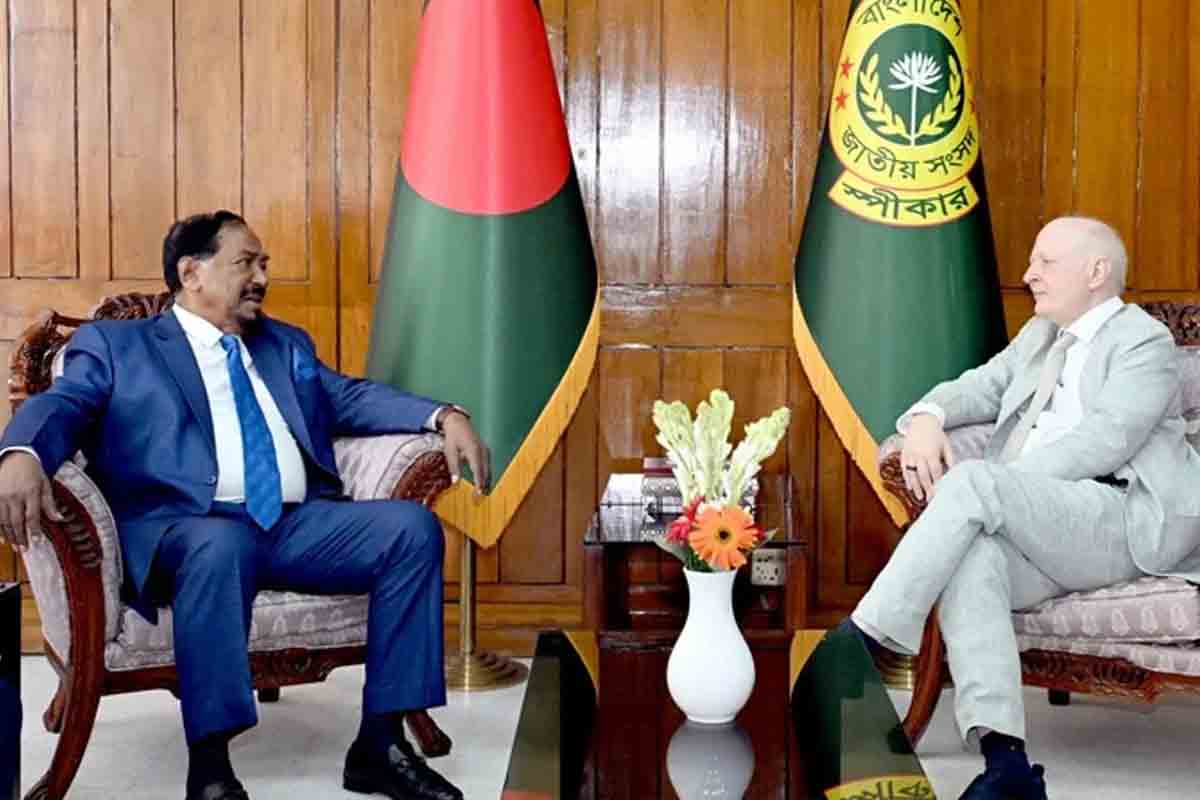 স্পিকারের সঙ্গে জার্মান রাষ্ট্রদূতের সৌজন্য সাক্ষাৎ