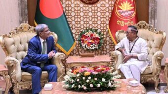 রাষ্ট্রপতির সঙ্গে বিপ্লবী ওয়ার্কার্স পার্টির সাধারণ সম্পাদকের সৌজন্য সাক্ষাৎ
