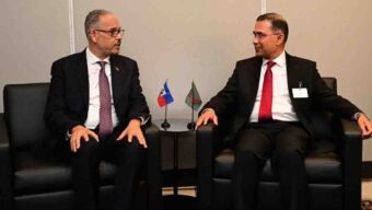 জাতিসংঘ সদর দপ্তরে হাইতির প্রধানমন্ত্রীর সঙ্গে তারেক রহমানের বৈঠক