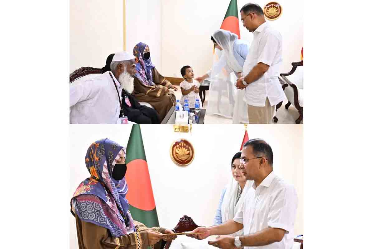 শহীদ দুই সেনা সদস্যের পরিবারকে প্রধানমন্ত্রীর আর্থিক সহায়তা