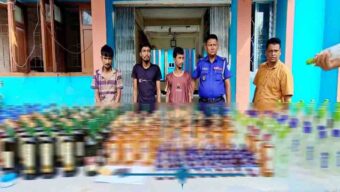 সিলেটে কলাপাতার নিচে মিলল মা দ ক, আ ট ক ৩