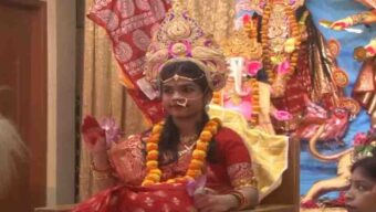 হবিগঞ্জে কুমারী পূজায় দর্শনার্থীদের উপচেপড়া ভিড়