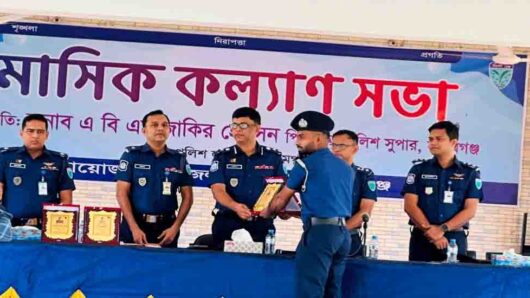 সুনামগঞ্জে শ্রেষ্ঠ পুলিশ কর্মকর্তা হলেন সঞ্জয় দত্ত