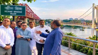 কিন ব্রিজের পাশে ঝুলন্ত সেতু করবেন বাণিজ্যমন্ত্রী