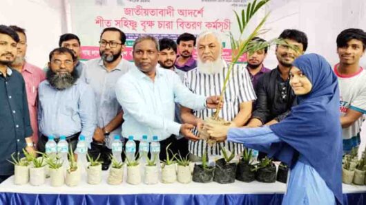 শাবিপ্রবিতে ছাত্রদল নেতার উদ্যোগে গাছের চারা বিতরণ কর্মসূচি অনুষ্ঠিত