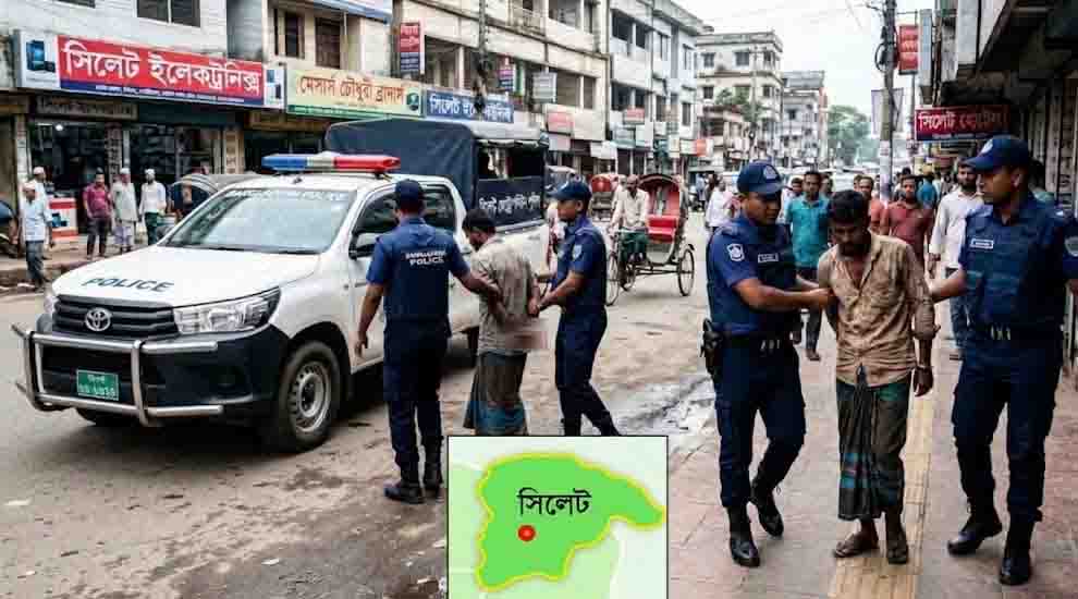 সিলেটে পাঁচ দিনে পুলিশের খাঁচায় ১৭৩ জন
