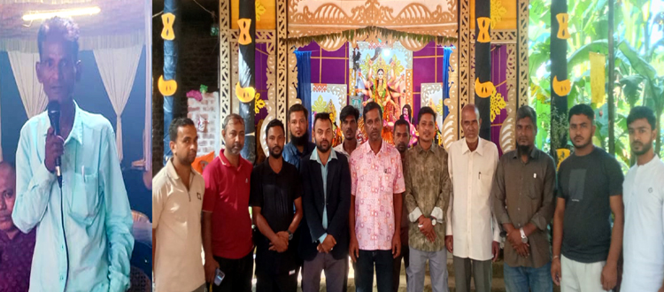 গোলাপগঞ্জে বিভিন্ন পূজামণ্ডপ পরিদর্শনে উপজেলা প্রেসক্লাব নেতৃবৃন্দ