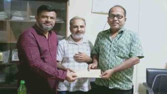 ফটো সাংবাদিক মামুন হাসানের পাশে তামাবিল পাথর আমদানিকারক গ্রুপ, প্রদান করা হলো আর্থিক সহায়তা
