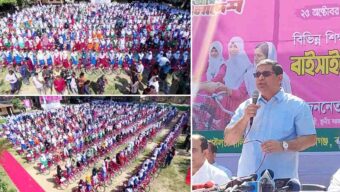 জাইমা রহমানের জন্মদিনে ৫৪৮ ছাত্রীকে বাইসাইকেল দিলেন প্রতিমন্ত্রী মীর শাহে আলম