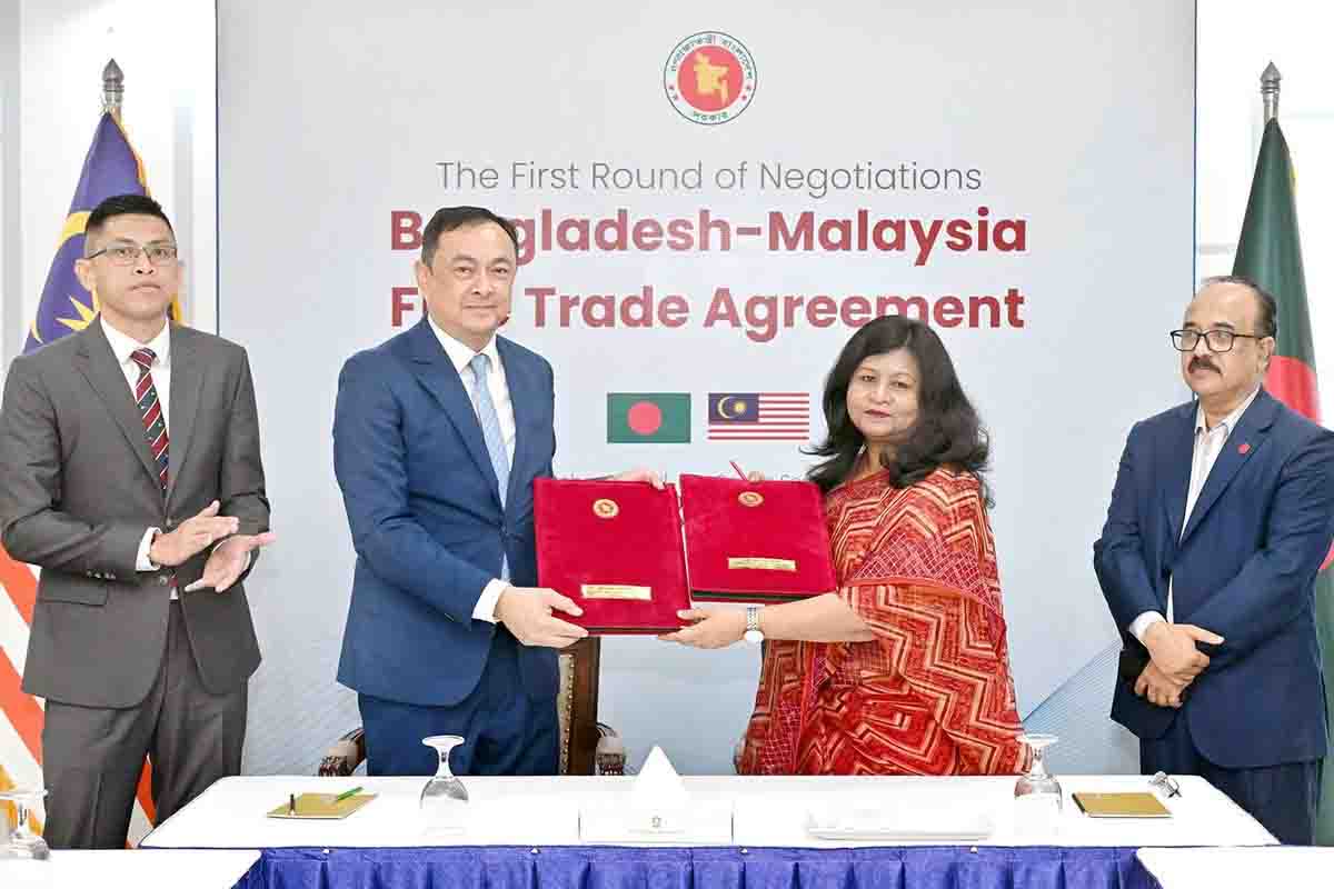 মালয়েশিয়ার সঙ্গে বাংলাদেশের মুক্ত বাণিজ্য চুক্তি নিয়ে আলোচনা শুরু