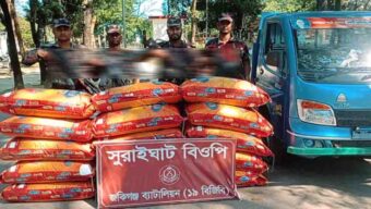সিলেটে সীমান্তে ৩৫ লাখ টাকার ভারতীয় মালামাল জব্দ